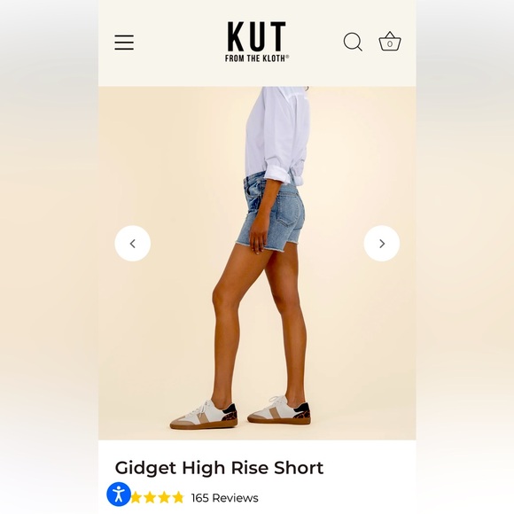 Kut from the Kloth High Rise Shorts Size 8 - Picture 1 of 6